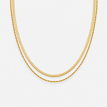 Layered Gold Chain Necklace