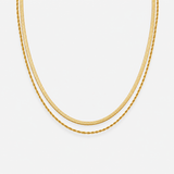 Layered Gold Chain Necklace